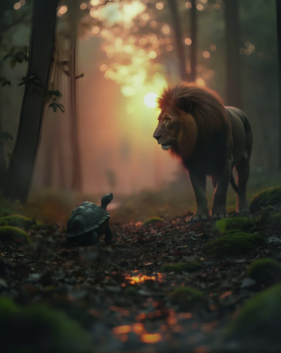 Conversation in the forest